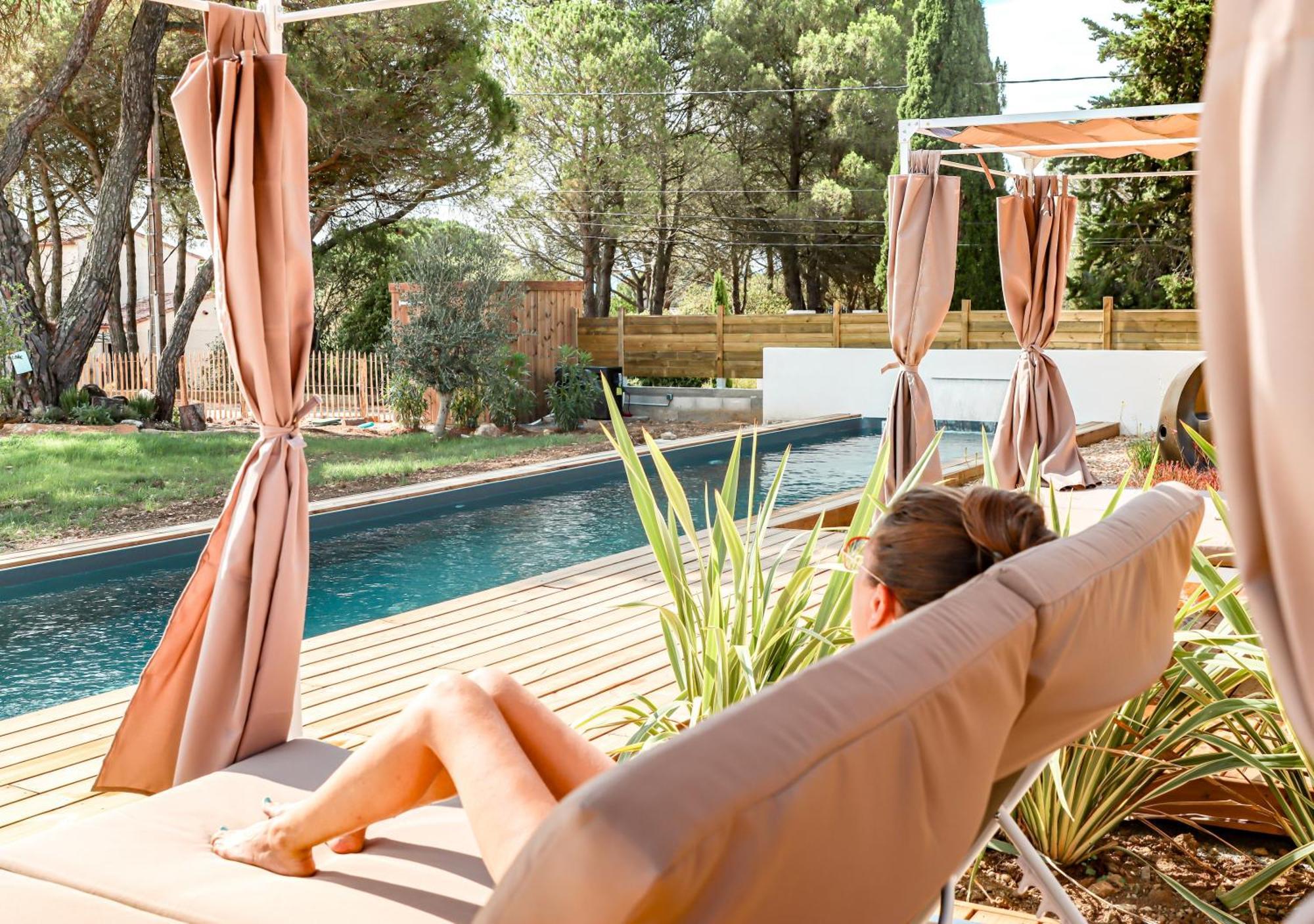 Les Gites De Laure - L'Eden Romantique, Chambres Hotes, Spa Prive, Couloir De Nage, Adults Only Malves-en-Minervois 外观 照片